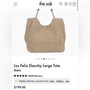 Los Feliz Slouchy Large Tote - Tan